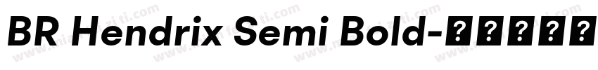 BR Hendrix Semi Bold字体转换
